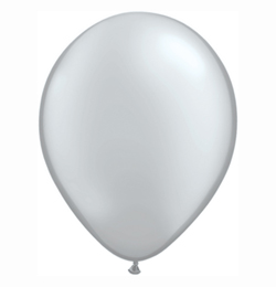 Latexový balón ˝11˝ Metallic Silver 1ks v balení