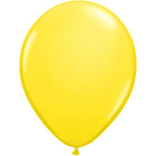 Latexovy balón ˝16˝ Yellow 1ks v balení