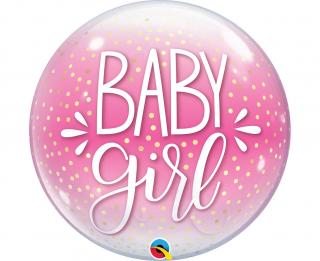 Latexový balón Bubbles Baby Girl  56cm