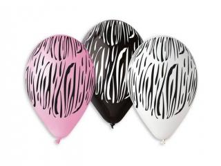 Latexový balón zebra 6ks v balení