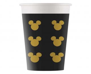 Pohár Mikey Mouse Black Gold  8ks v balení