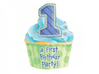 Pozvánky 1st Birthday Mafin 8ks v balení