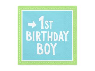 Servítky 1st birthday boy  20ks v balení