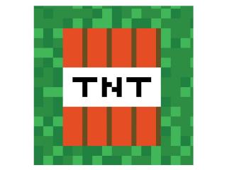 Servítky Minecraft -TNT 20ks v balení