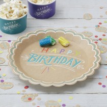 Tanier Happy Birthday Kraft 8ks v balení