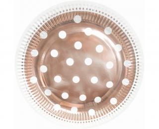 Tanier Rose Gold Dots 6ks v balení