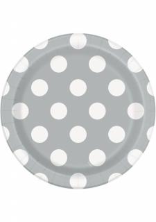 Tanier Silver/White Dots 8ks v balení