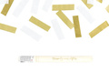 Vystrelovacie konfety Pásiky Gold/White