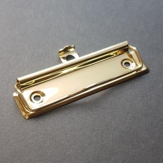 Klip zlatý drôtový 10cm s uškom, pomosadz
