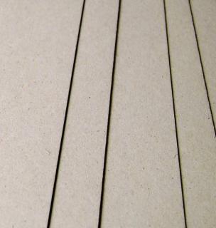 Knihárska lepenka šedá formáty 15x21cm (A5), hrúbka 1,5mm