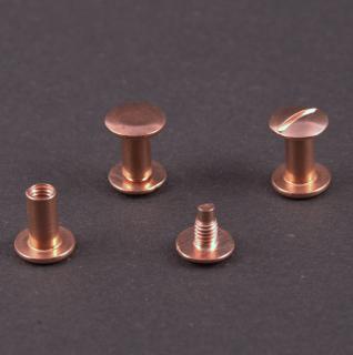 Skrutka knihárska 10mm meď odber 1 až 99ks