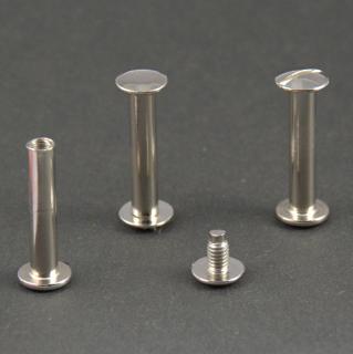 Skrutka knihárska 55mm nikel balenie 100ks