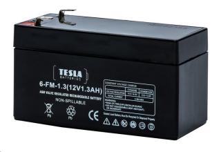 Baterie olověná  12V /  1,3 Ah  TESLA bezúdržbový akumulátor