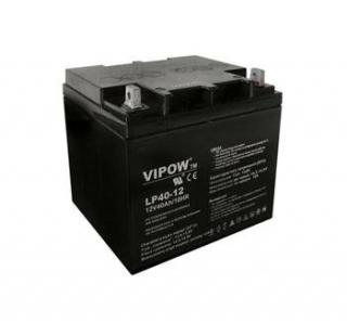Baterie olověná  12V / 40Ah  VIPOW bezúdržbový akumulátor