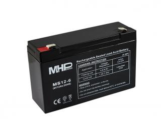 Baterie olověná   6V / 12 Ah MHPower MS12-6