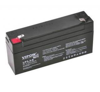 Baterie olověná   6V /  3,3Ah  VIPOW bezúdržbový akumulátor