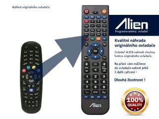 Dálkový ovladač ALIEN AZ BOX ELITE HD - náhrada