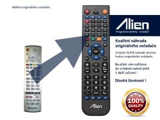 Dálkový ovladač ALIEN Panasonic EUR7635040