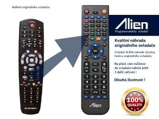 Dálkový ovladač ALIEN Showbox S 200, 300, 301, 500, 600, 700