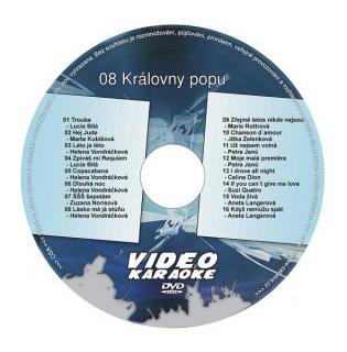Karaoke DVD KRÁLOVNY POPU