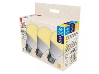 LED žárovka EMOS ZQ5144.3 /SET 3ks/ True Light 7,2W E27 teplá bílá