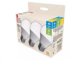 LED žárovka EMOS ZQ5145.3 /SET 3 ks/ True Light 7,2W E27 neutrální bílá