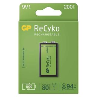 Nabíjecí baterie GP ReCyko 200 (9V), krabička