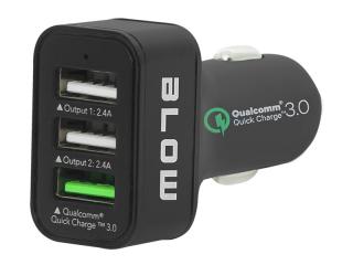 Nabíječka do auta BLOW QUALCOMM 3.0 USB 3x 2.4A