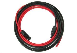 Solární kabel H1Z2Z2-K, 6mm2, červený+černý s konektory MC4, 10m