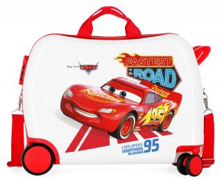 Detský kufor na kolieskach - odrážadlo - Disney Cars