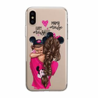 Kryt na mobil Iphone - Mama Mouse Baby Mouse na mobil: iPhone 6/6S