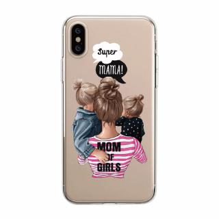 Kryt na mobil Iphone - Mom of girls na mobil: iPhone X/XS