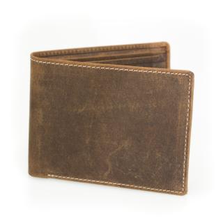 Pánska elegantná tenká peňaženka - hnedá