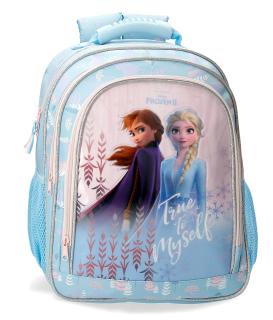 Rozkošný školský dvojkomorový batoh Frozen 2 - modrý