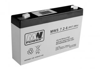 AGM: Gélová batéria 6V 7,2Ah