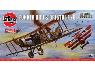 Airfix Fokker DR1 Triplane, Bristol Fighter Dogfight Double (1:72)