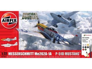 Airfix Messerschmitt Me262, P-51D Mustang (1:72) (darčeková sada)