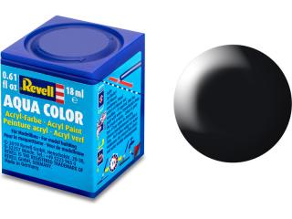 Akrylová farba Revell #302 čierna polomatná 18ml