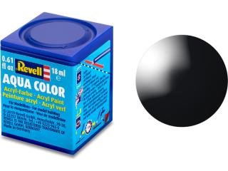 Akrylová farba Revell #7 čierna lesklá 18ml
