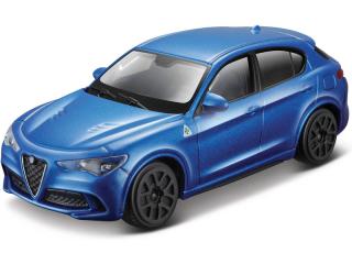 Bburago Alfa Romeo Stelvio 1:43 modrá metalíza