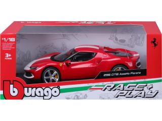 Bburago Ferrari 296 GTB Assetto Fiorano 1:18 červená