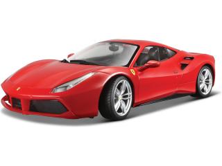 Bburago Ferrari 488 GTB 1:18 červená