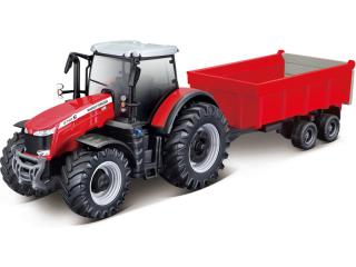 Bburago Massey Ferguson 8740S s traktorom