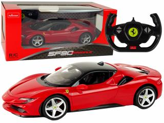 Elektrické autíčko R/C Ferrari SF90 1:14 Rastar v červenej farbe