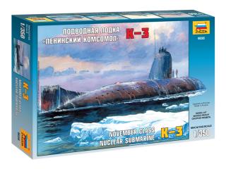 Jadrová ponorka Zvezda K-3 Leninskij komsomol (1:350)