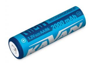 KAVAN: NiMH 1.2V 2000mAh AA tužkové batérie - 6ks
