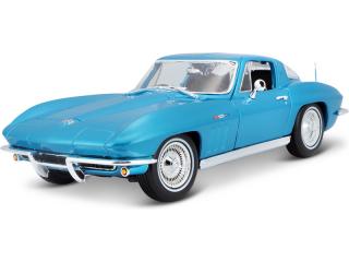 Maisto Chevrolet Corvette 1965 1:18 světle modrá metalíza