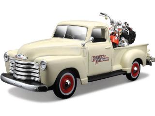 Maisto Harley-Davidson Custom - Chevrolet 3100 Pickup 1950, FLSTS Heritage Springer 2001 1:24