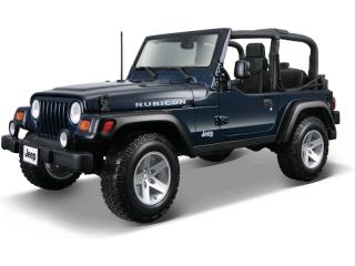 Maisto Jeep Wrangler Rubicon 1:18 modrá metalíza