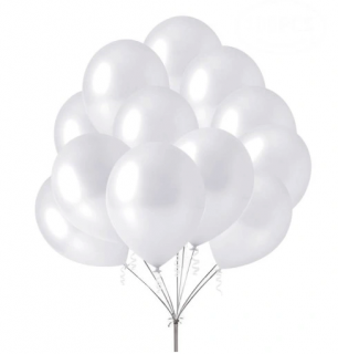 Metalizované latexové perlové balóny 30cm 80ks
